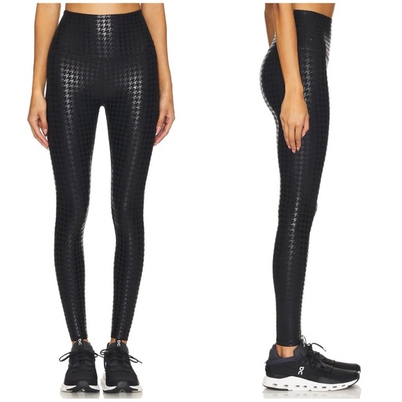 NWOT Beyond Yoga Caught in The Midi High Waisted Legging - Houndstooth Black S - Picture 1 of 7